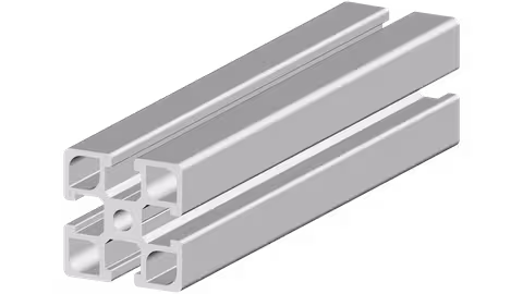 Computer generiertes Bild eines strang-gepressten Aluminiumprofils